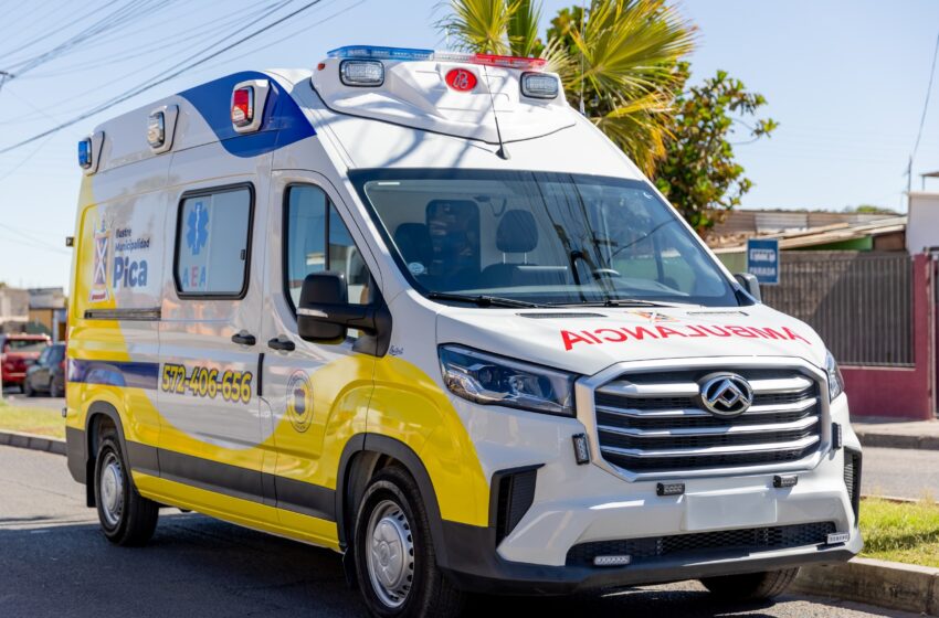  Collahuasi y Municipalidad de Pica se unen para reforzar la atención de emergencia comunal con nueva y moderna ambulancia